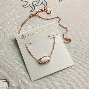 Kendra Scott Elisa Necklace | white Pearl Rose Gold